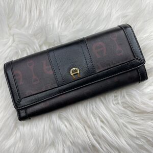 ETIENNE AIGNER Long Wallet with Coin Purse Vintage
